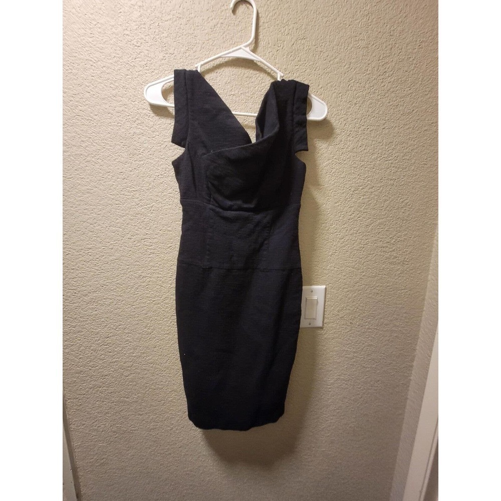 Bebe Wool Knee Length Dress Black Size XS - Picture 2 of 7